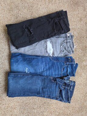 Lot of 4 American Eagle Women's Jeans Size 000 Short